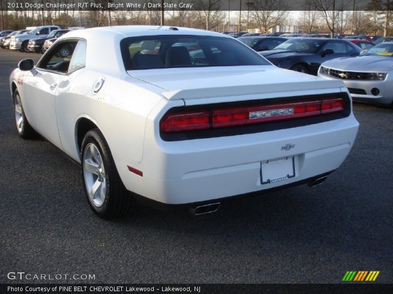 Bright White / Dark Slate Gray 2011 Dodge Challenger R/T Plus