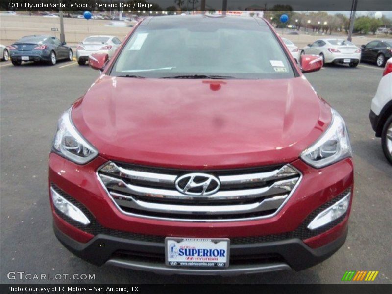 Serrano Red / Beige 2013 Hyundai Santa Fe Sport
