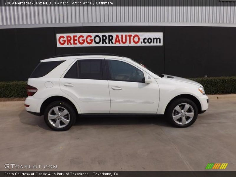 Arctic White / Cashmere 2009 Mercedes-Benz ML 350 4Matic