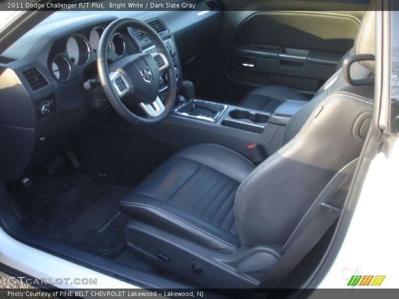 Bright White / Dark Slate Gray 2011 Dodge Challenger R/T Plus