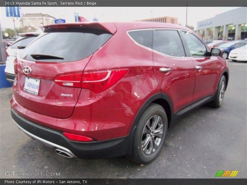 Serrano Red / Beige 2013 Hyundai Santa Fe Sport