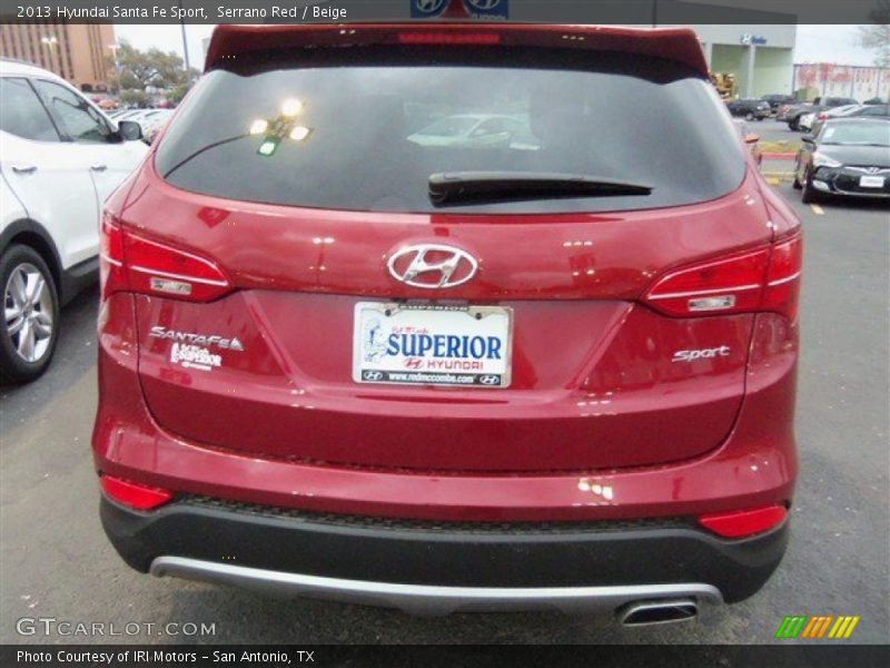 Serrano Red / Beige 2013 Hyundai Santa Fe Sport