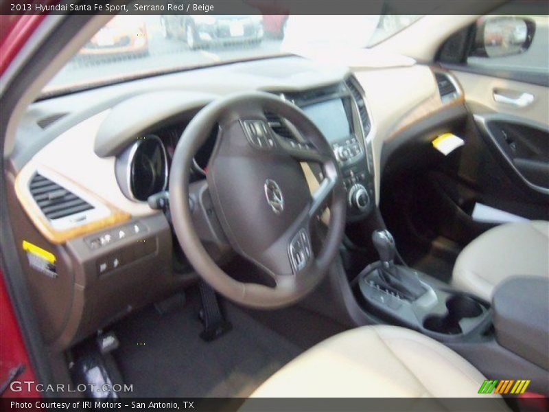 Serrano Red / Beige 2013 Hyundai Santa Fe Sport