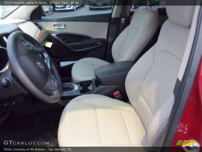 Serrano Red / Beige 2013 Hyundai Santa Fe Sport