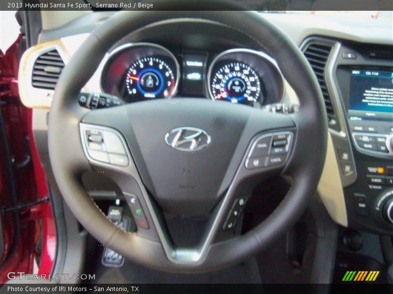 Serrano Red / Beige 2013 Hyundai Santa Fe Sport