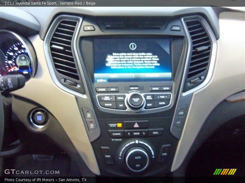 Serrano Red / Beige 2013 Hyundai Santa Fe Sport