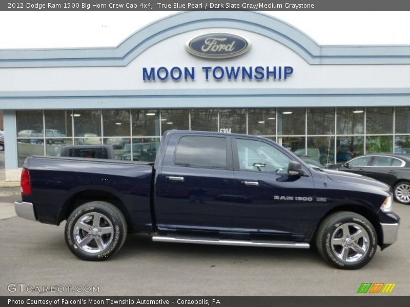 True Blue Pearl / Dark Slate Gray/Medium Graystone 2012 Dodge Ram 1500 Big Horn Crew Cab 4x4