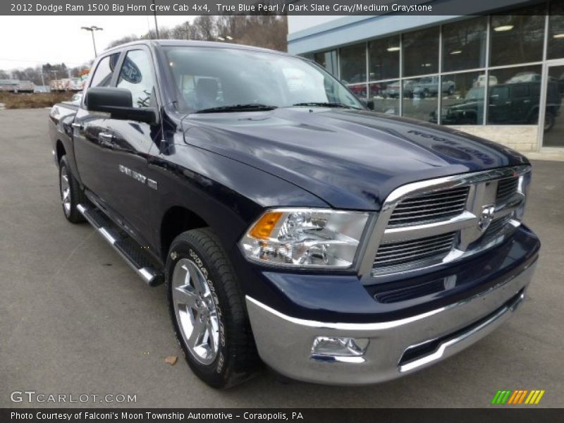 True Blue Pearl / Dark Slate Gray/Medium Graystone 2012 Dodge Ram 1500 Big Horn Crew Cab 4x4