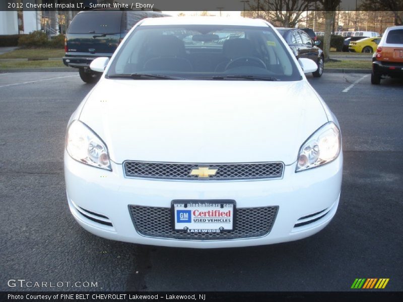 Summit White / Ebony 2012 Chevrolet Impala LT