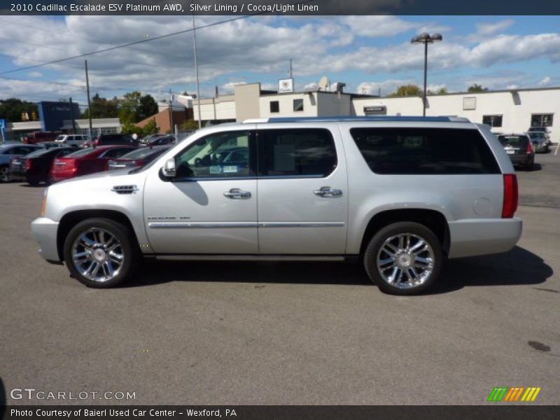  2010 Escalade ESV Platinum AWD Silver Lining