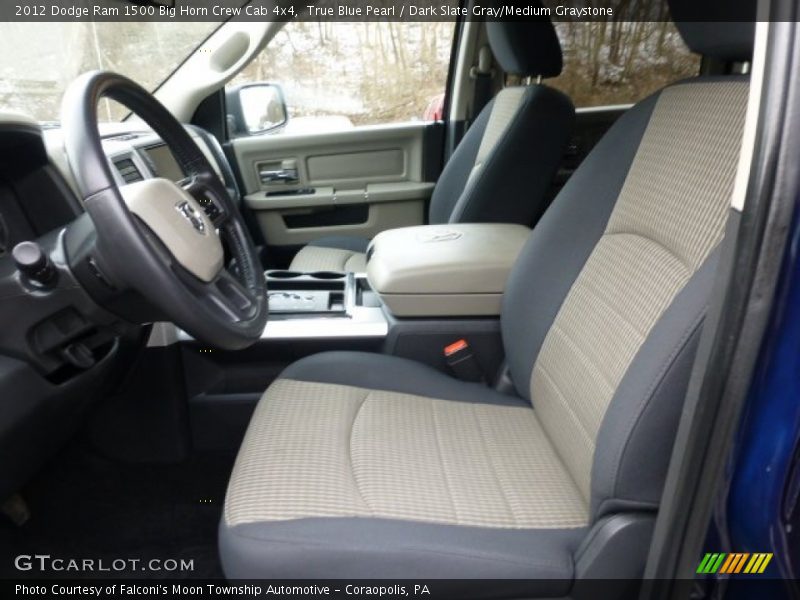 True Blue Pearl / Dark Slate Gray/Medium Graystone 2012 Dodge Ram 1500 Big Horn Crew Cab 4x4