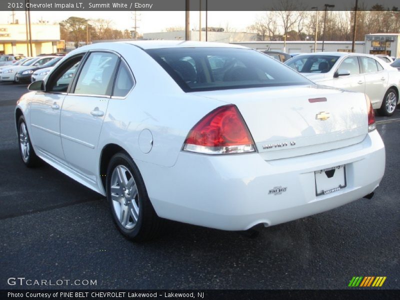 Summit White / Ebony 2012 Chevrolet Impala LT
