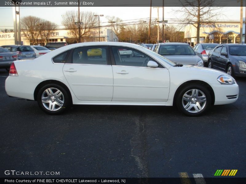 Summit White / Ebony 2012 Chevrolet Impala LT