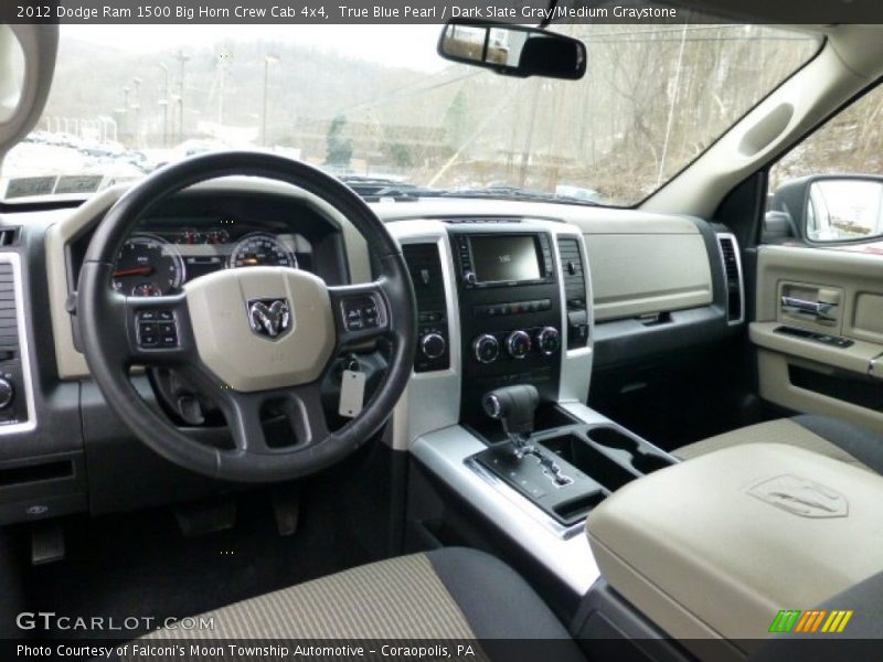 True Blue Pearl / Dark Slate Gray/Medium Graystone 2012 Dodge Ram 1500 Big Horn Crew Cab 4x4