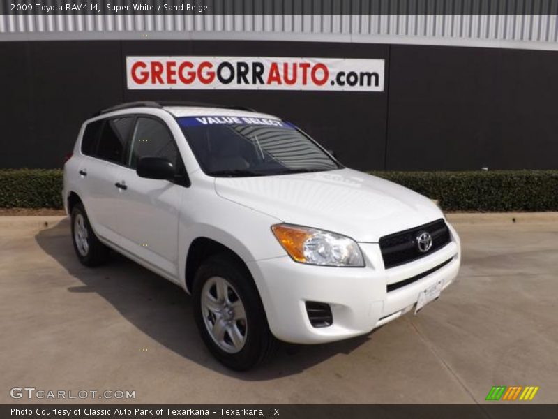 Super White / Sand Beige 2009 Toyota RAV4 I4
