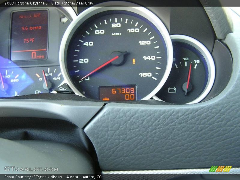 Black / Stone/Steel Gray 2003 Porsche Cayenne S