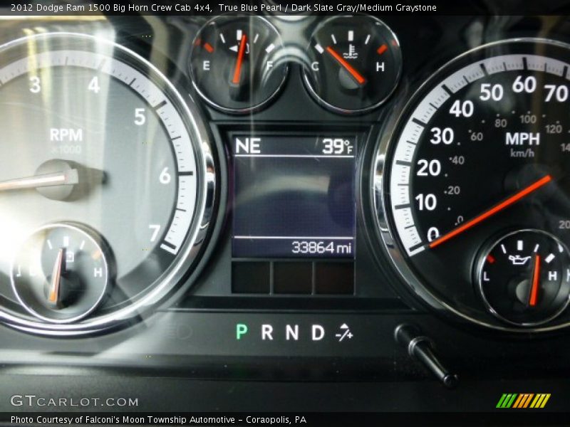 True Blue Pearl / Dark Slate Gray/Medium Graystone 2012 Dodge Ram 1500 Big Horn Crew Cab 4x4