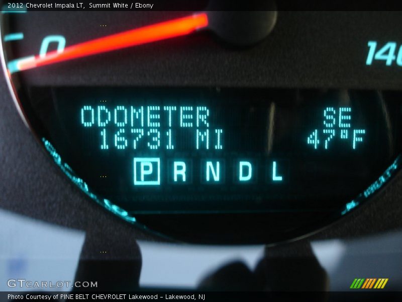 Summit White / Ebony 2012 Chevrolet Impala LT