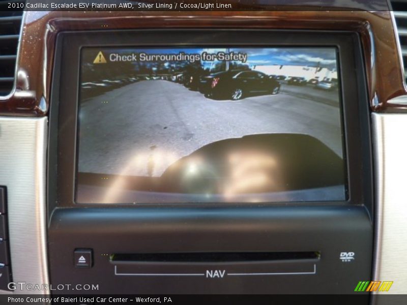 Silver Lining / Cocoa/Light Linen 2010 Cadillac Escalade ESV Platinum AWD
