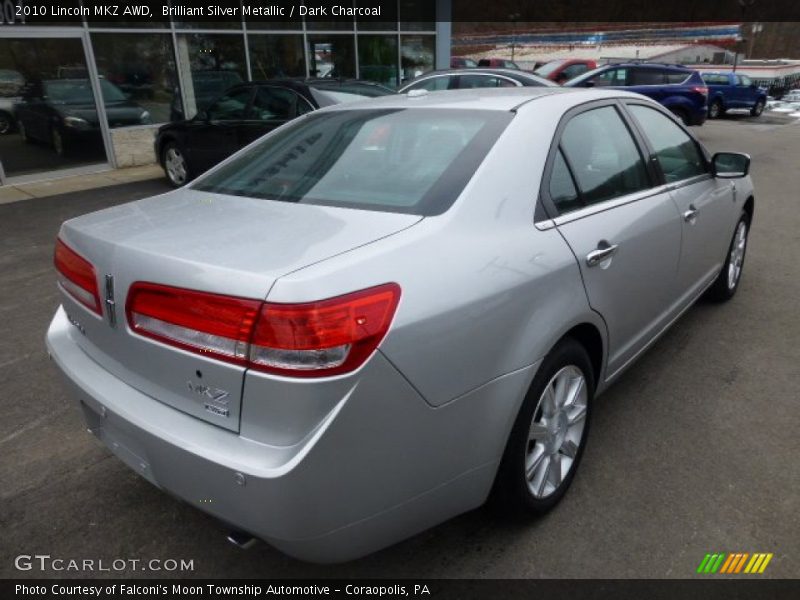 Brilliant Silver Metallic / Dark Charcoal 2010 Lincoln MKZ AWD