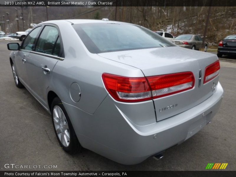 Brilliant Silver Metallic / Dark Charcoal 2010 Lincoln MKZ AWD