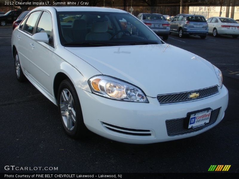 Summit White / Gray 2012 Chevrolet Impala LT