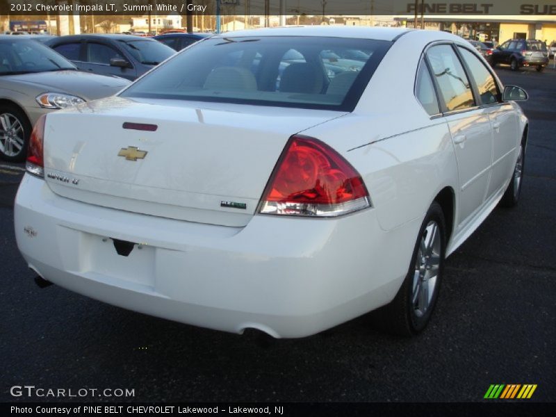Summit White / Gray 2012 Chevrolet Impala LT