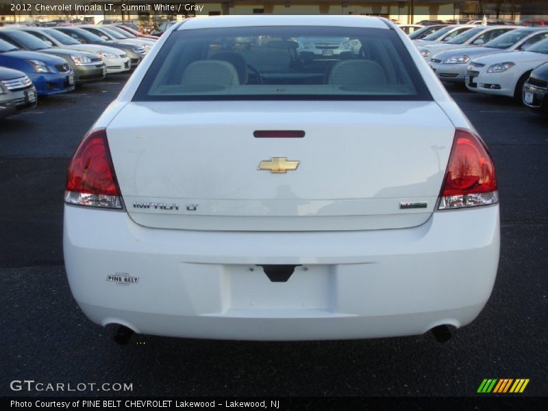 Summit White / Gray 2012 Chevrolet Impala LT