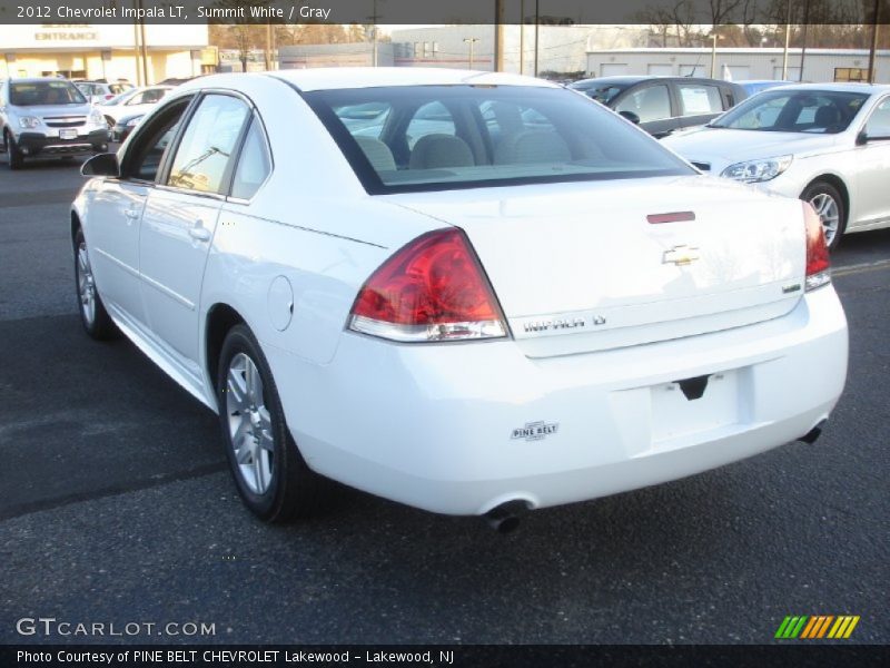 Summit White / Gray 2012 Chevrolet Impala LT