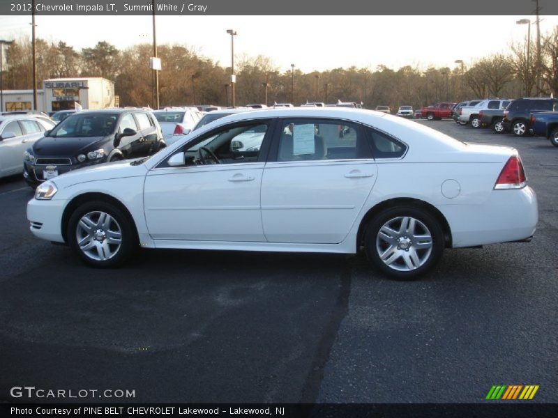Summit White / Gray 2012 Chevrolet Impala LT