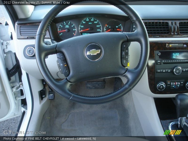 Summit White / Gray 2012 Chevrolet Impala LT