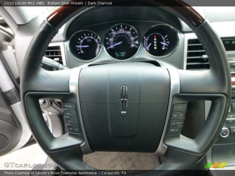 Brilliant Silver Metallic / Dark Charcoal 2010 Lincoln MKZ AWD