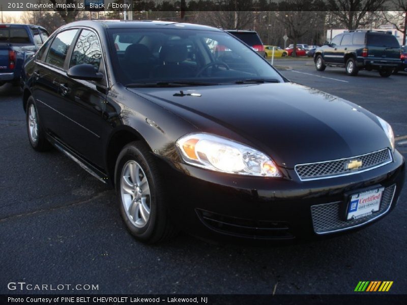 Black / Ebony 2012 Chevrolet Impala LS