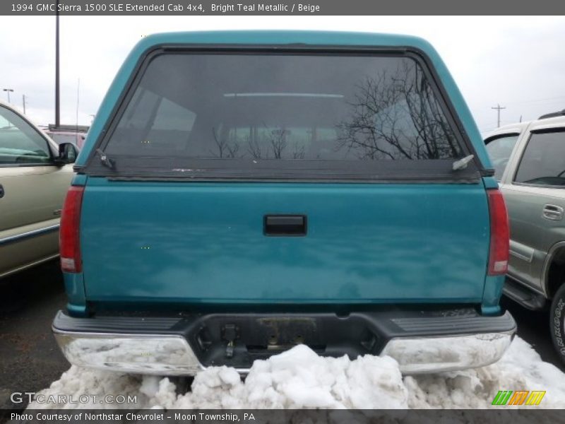 Bright Teal Metallic / Beige 1994 GMC Sierra 1500 SLE Extended Cab 4x4