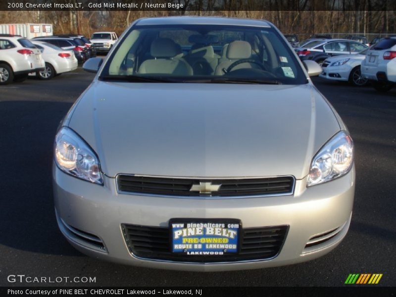 Gold Mist Metallic / Neutral Beige 2008 Chevrolet Impala LT