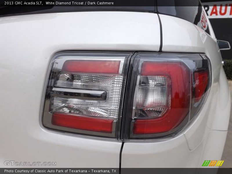 White Diamond Tricoat / Dark Cashmere 2013 GMC Acadia SLT