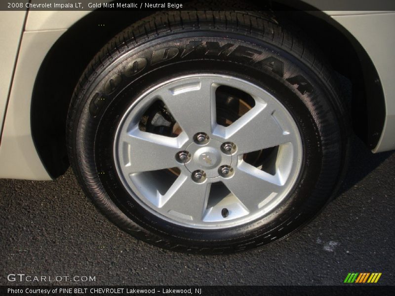 Gold Mist Metallic / Neutral Beige 2008 Chevrolet Impala LT