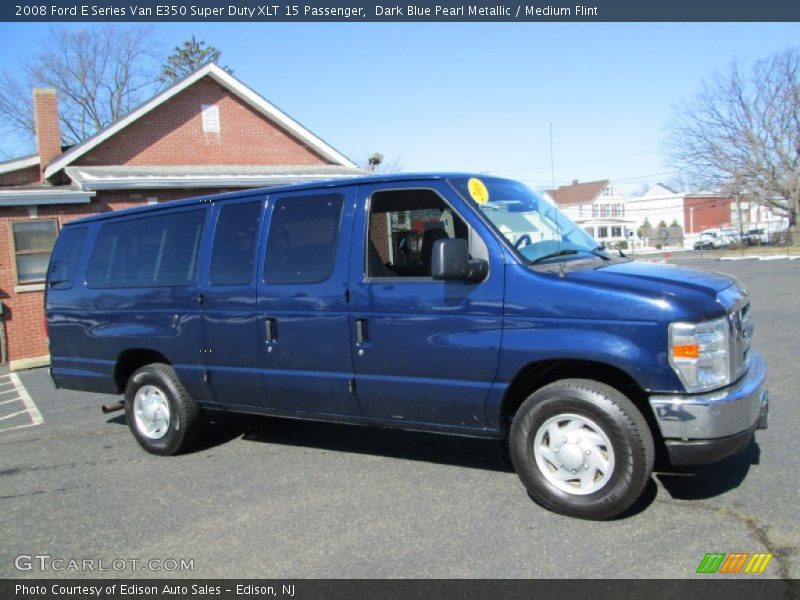  2008 E Series Van E350 Super Duty XLT 15 Passenger Dark Blue Pearl Metallic