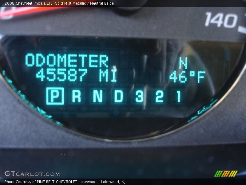 Gold Mist Metallic / Neutral Beige 2008 Chevrolet Impala LT