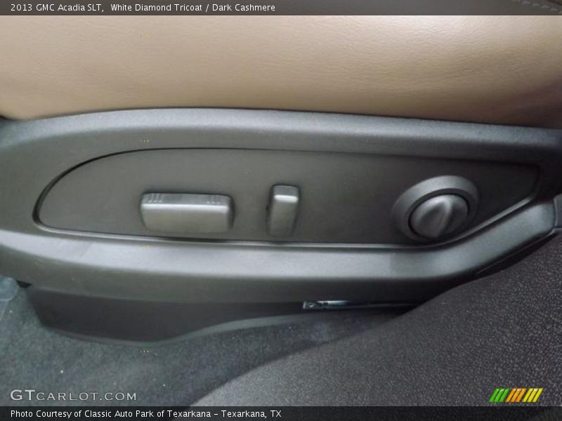 White Diamond Tricoat / Dark Cashmere 2013 GMC Acadia SLT