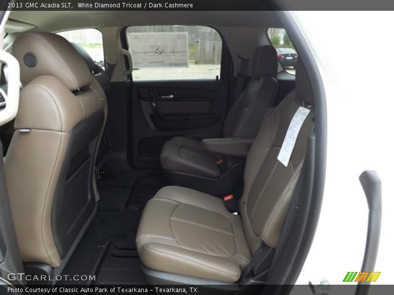 White Diamond Tricoat / Dark Cashmere 2013 GMC Acadia SLT