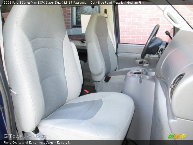 Dark Blue Pearl Metallic / Medium Flint 2008 Ford E Series Van E350 Super Duty XLT 15 Passenger