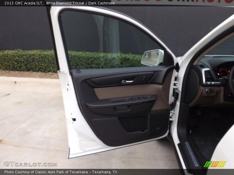 White Diamond Tricoat / Dark Cashmere 2013 GMC Acadia SLT