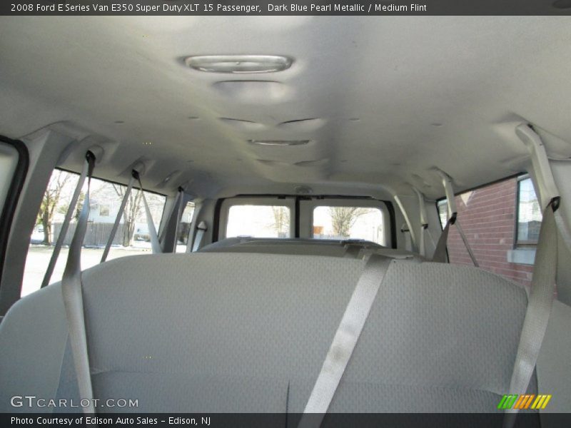 Dark Blue Pearl Metallic / Medium Flint 2008 Ford E Series Van E350 Super Duty XLT 15 Passenger
