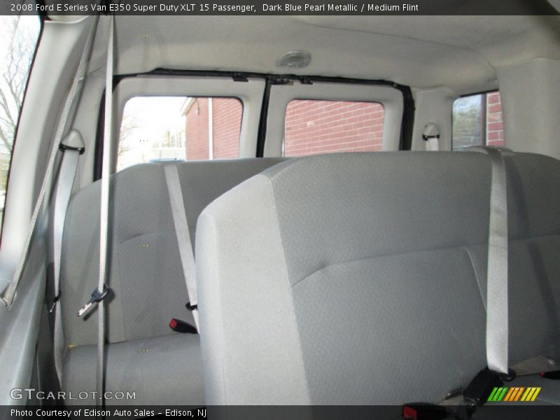 Dark Blue Pearl Metallic / Medium Flint 2008 Ford E Series Van E350 Super Duty XLT 15 Passenger