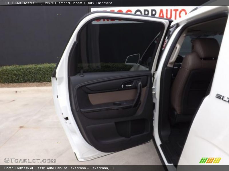 White Diamond Tricoat / Dark Cashmere 2013 GMC Acadia SLT