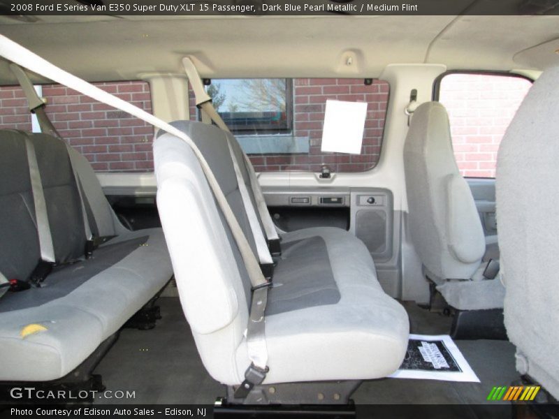 Dark Blue Pearl Metallic / Medium Flint 2008 Ford E Series Van E350 Super Duty XLT 15 Passenger