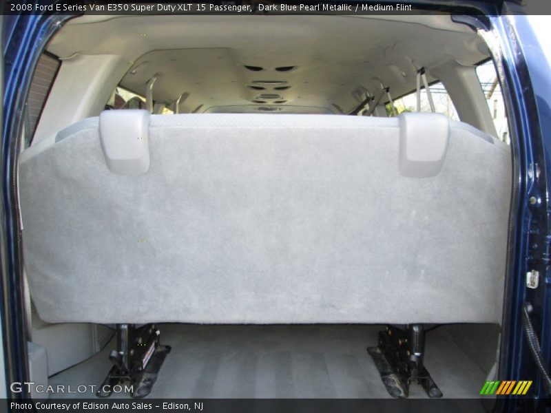 Dark Blue Pearl Metallic / Medium Flint 2008 Ford E Series Van E350 Super Duty XLT 15 Passenger