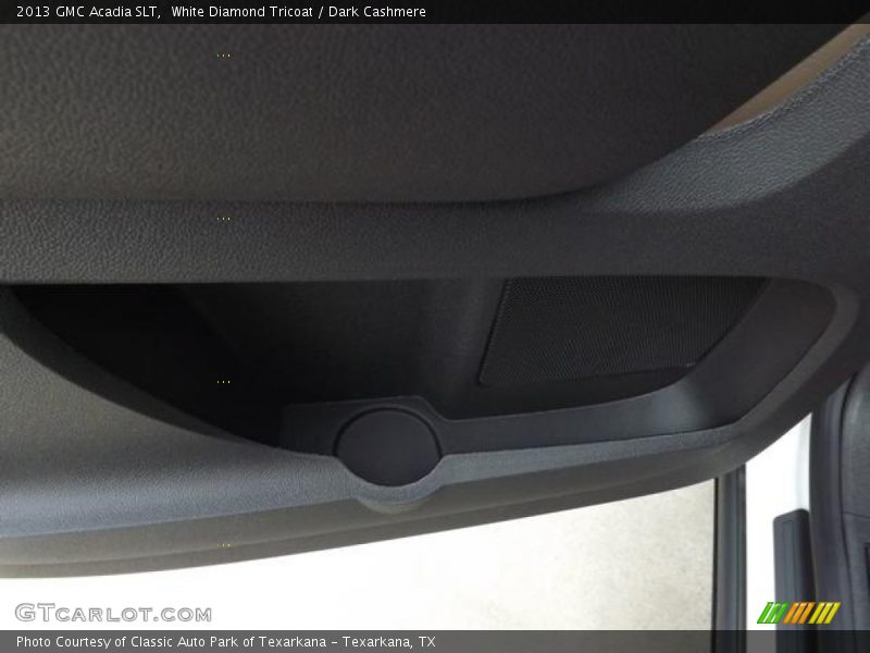 White Diamond Tricoat / Dark Cashmere 2013 GMC Acadia SLT