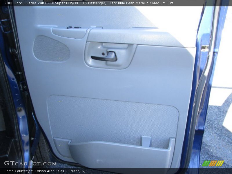 Dark Blue Pearl Metallic / Medium Flint 2008 Ford E Series Van E350 Super Duty XLT 15 Passenger